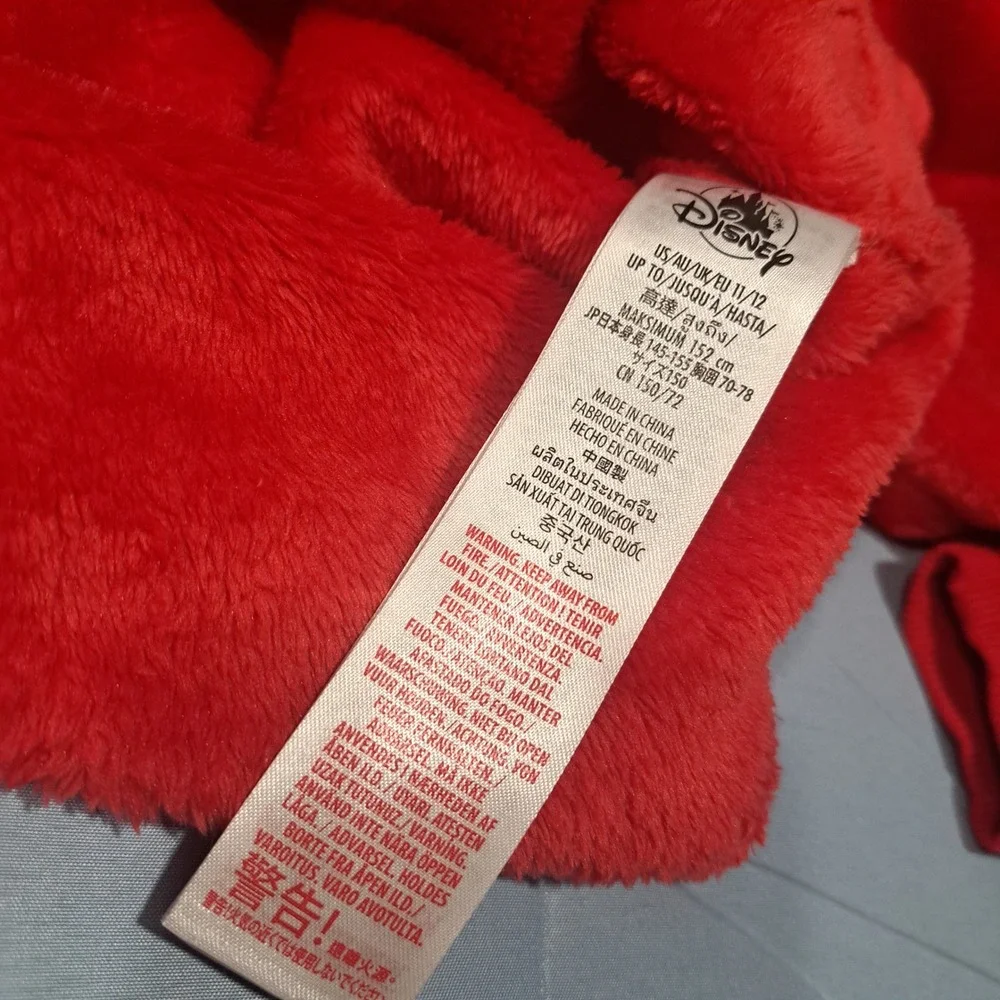 Disney Spirit Jersey Kids Red Fleece Mickey Mouse Walt Disney World Pullover L - Picture 6 of 7